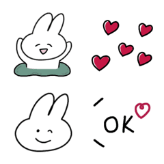 ◎しろうさ◎ - LINE絵文字 | LINE STORE