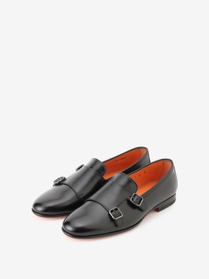 CARLOS】ダブルモンクストラップシューズ（シューズ）｜SANTONI