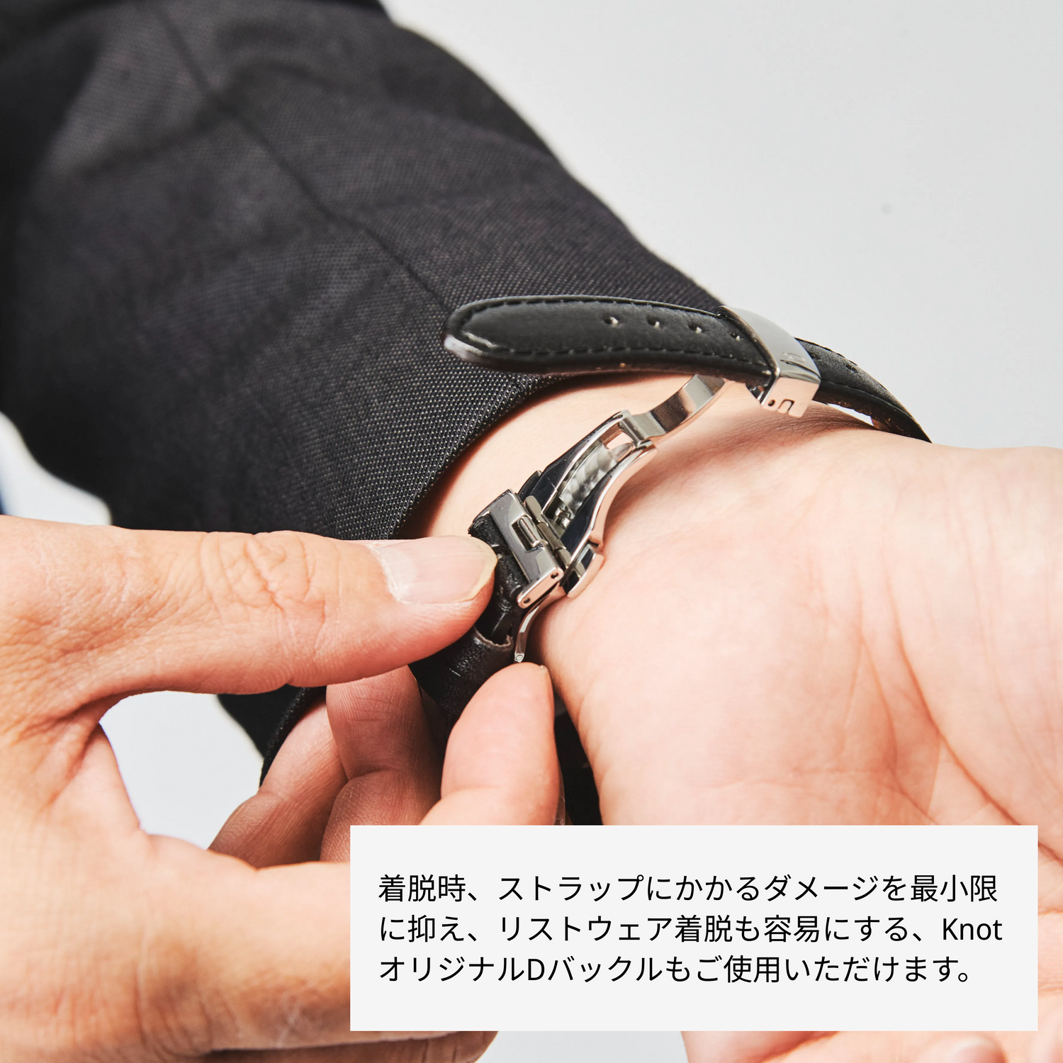 S18-SFC-GR-L Apple Watch バンド クロコダイル日本製メンズ