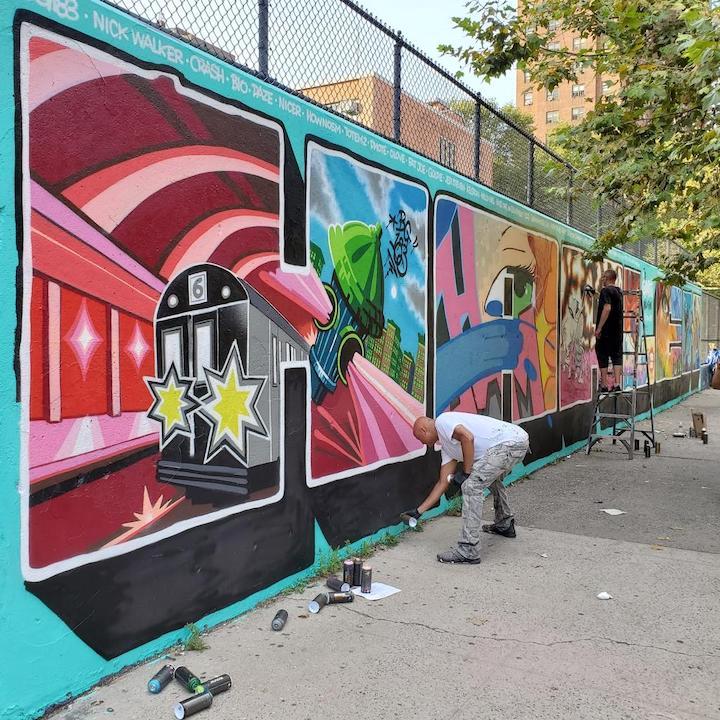 Tats Cru Back at the Graffiti Hall of Fame in East Harlem