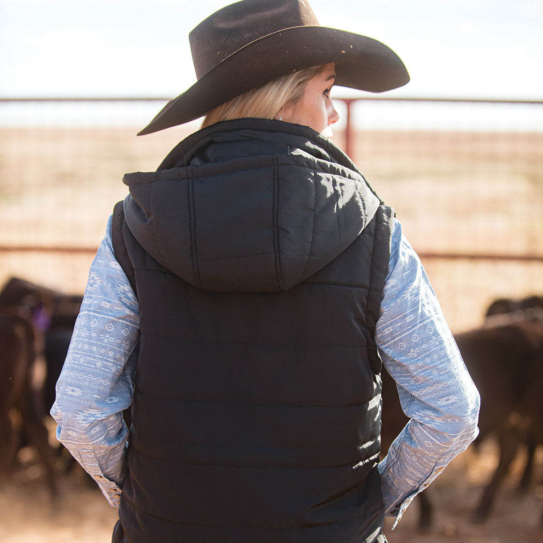 Women's Crazy Jane Vest - Black - STS Ranchwear