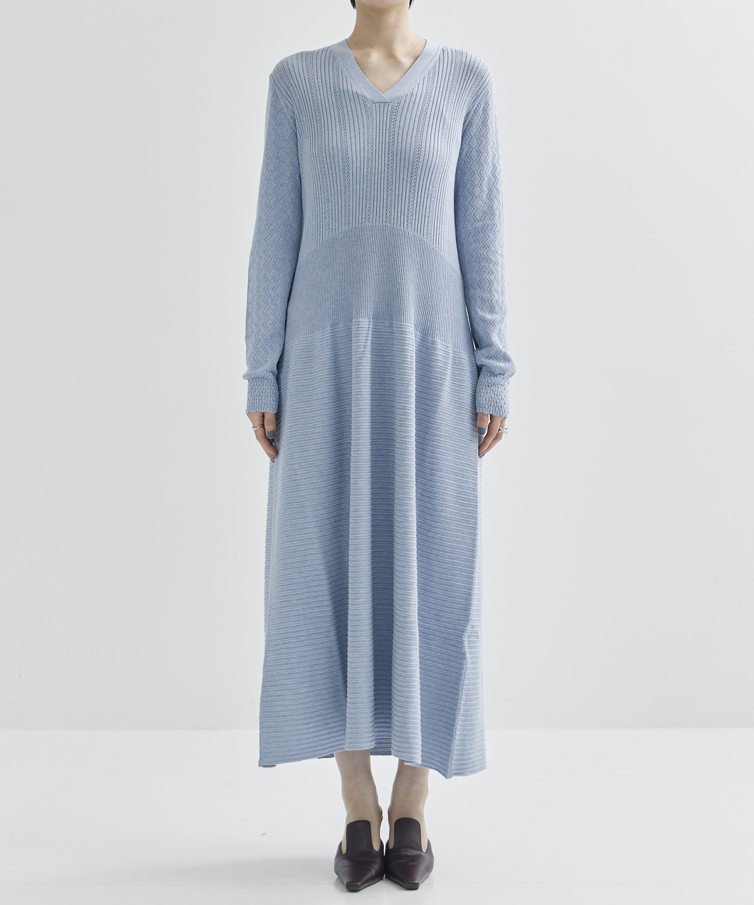 WAN-FK03-1001(ニットワンピース)(36 LIGHT BLUE): AKANE UTSUNOMIYA