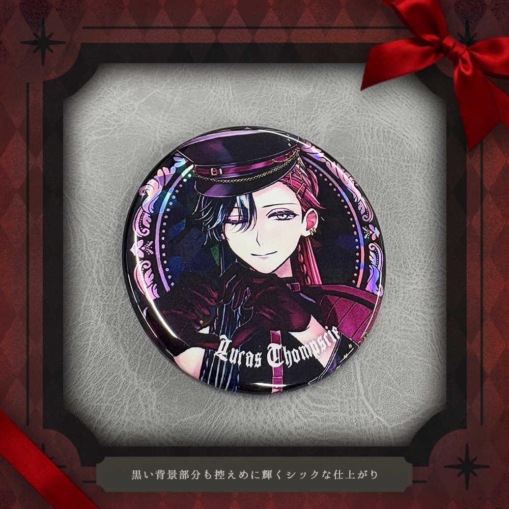 ホログラム缶バッジ 2個セット The Idol Butler's Valentine ver