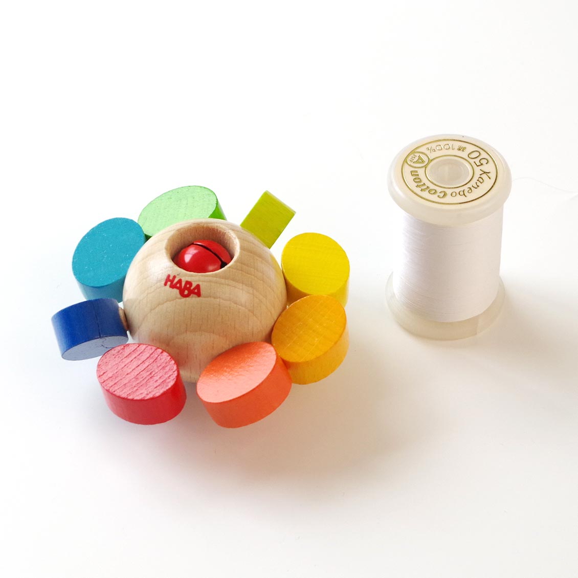 0歳 8ヶ月-］ラトル・カラーフラワー〈赤ちゃんのガラガラ 〉HABA｜0歳