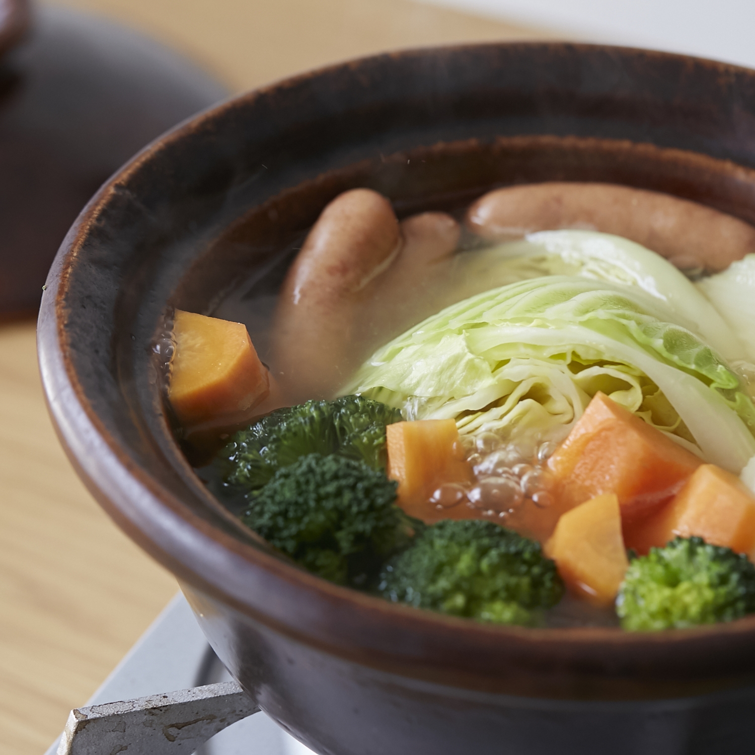 松田美智子の自在道具/香味鍋 小 飴釉 -おいしさを引き出す、日常使い