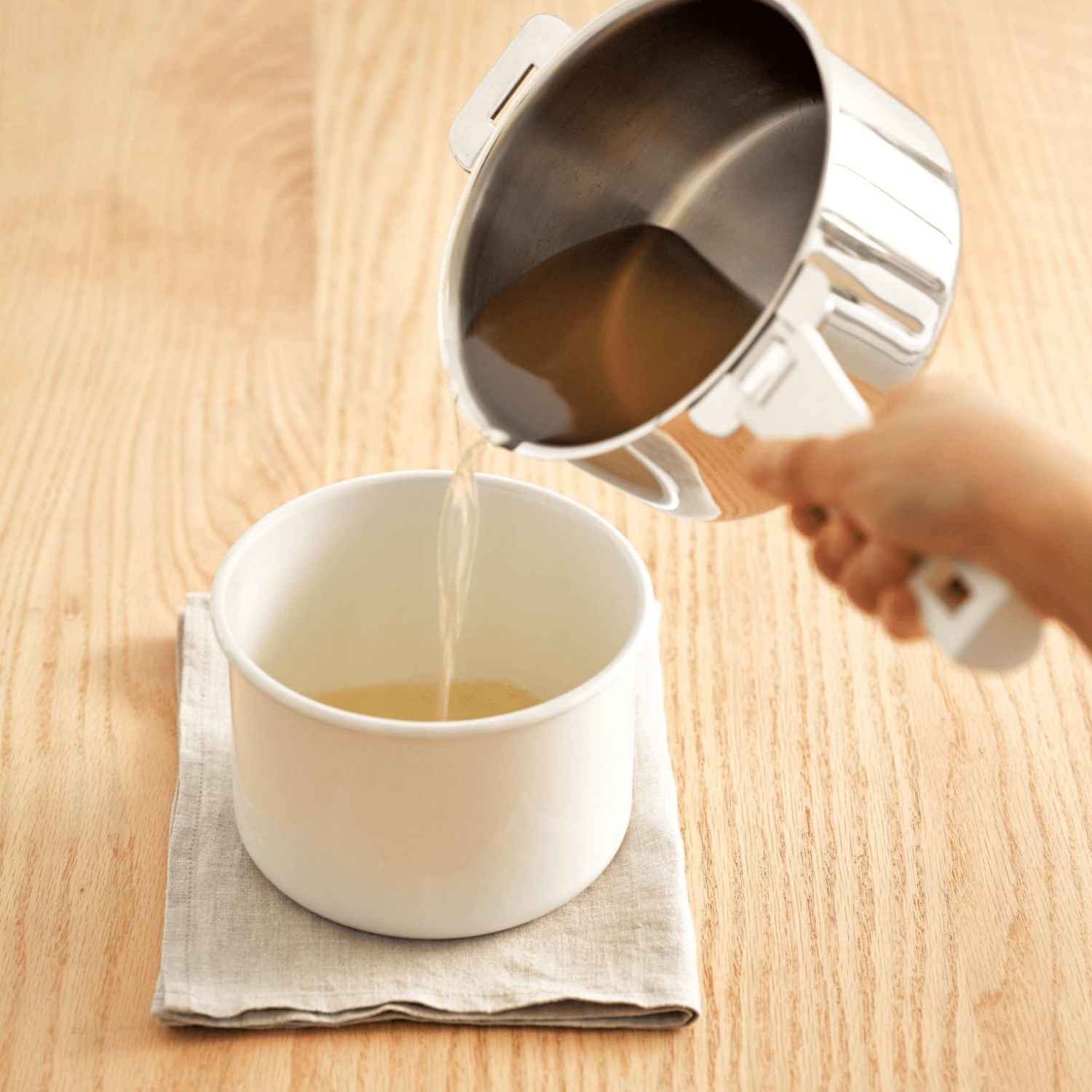 CRISTEL/グラフィット 深鍋 20cm -収納性抜群！ハンドル着脱式の