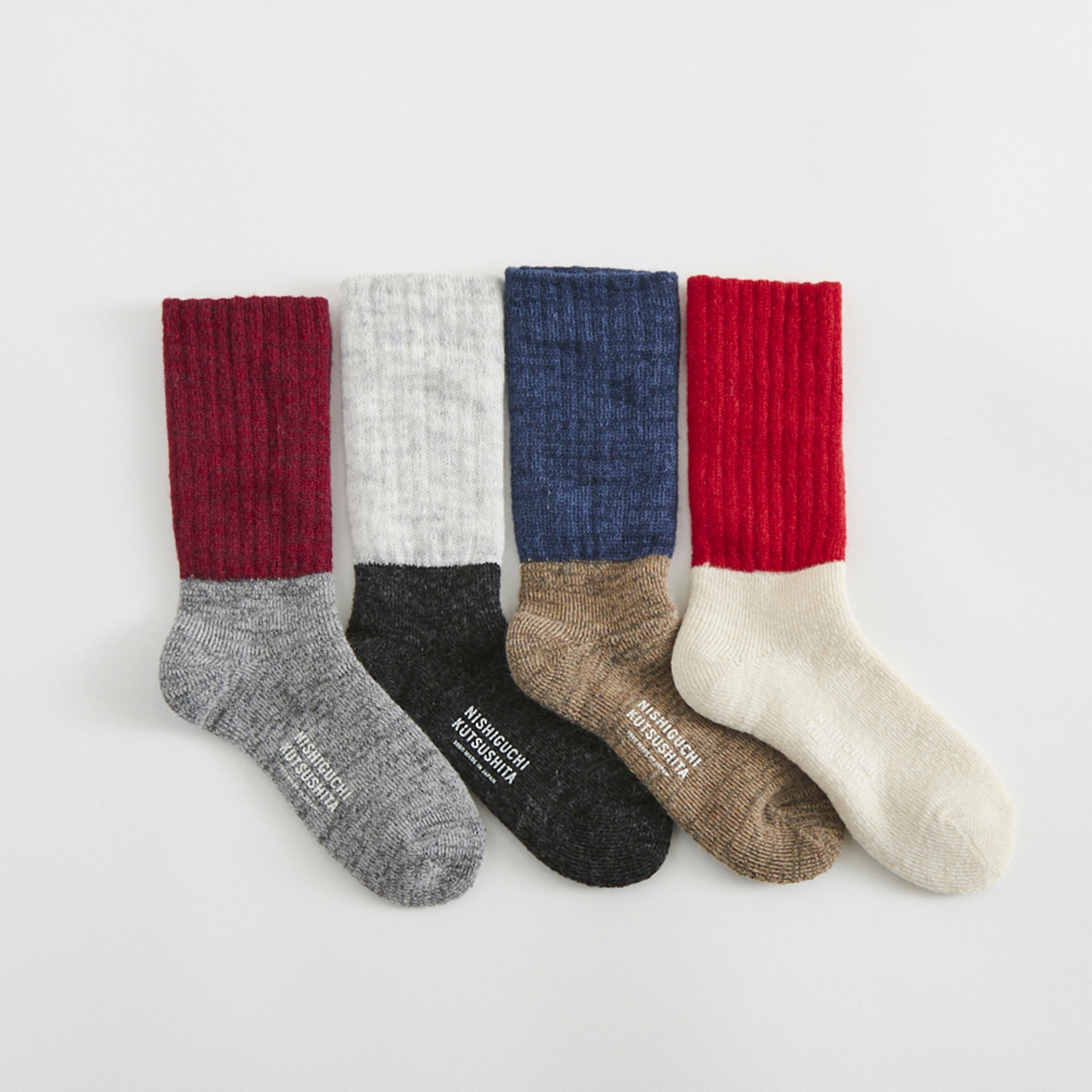 NISHIGUCHI KUTSUSHITA/モヘアウールパイルソックス S -レッグ