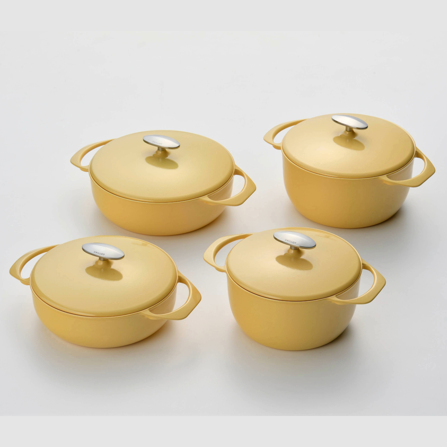 UNILLOY/キャセロール 深型 20cm -軽い鋳物ホーロー鍋で、いつもの料理