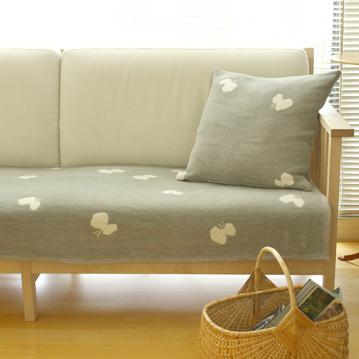 KLIPPAN/mina perhonen シュニールコットン ハーフブランケット