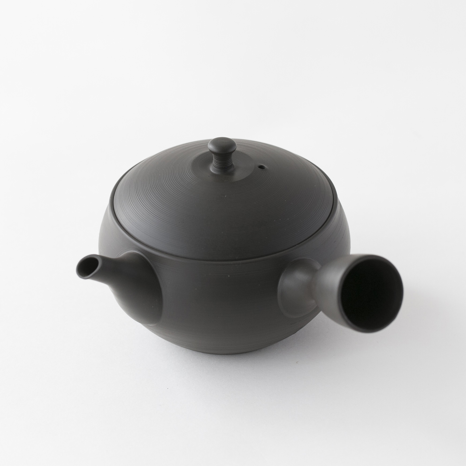 北龍 梅原タツオ/朱泥炭化 千段急須 -常滑焼・梅原タツオさんの急須