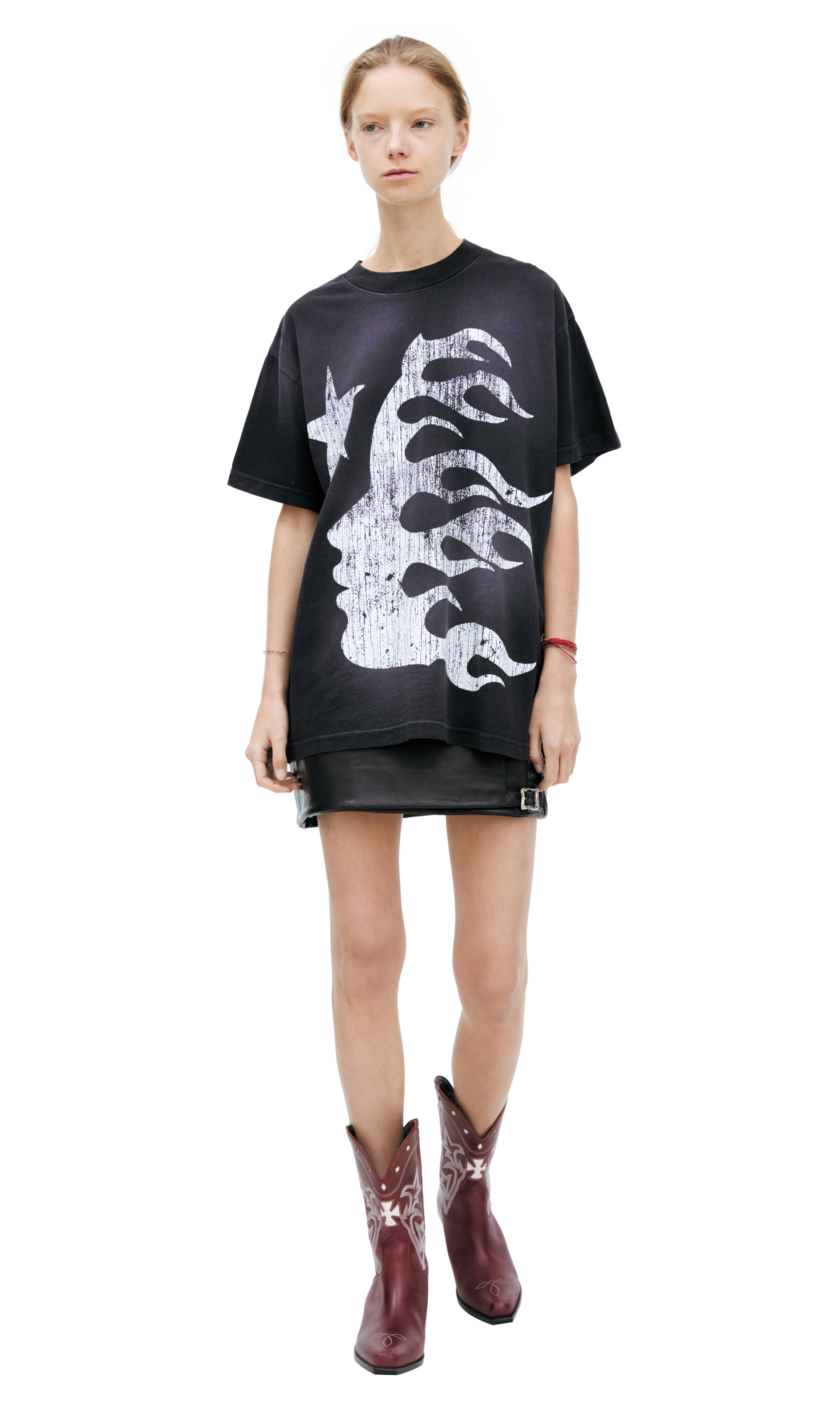 Buy Balenciaga Kids women navy blue cotton longsleeve for $165