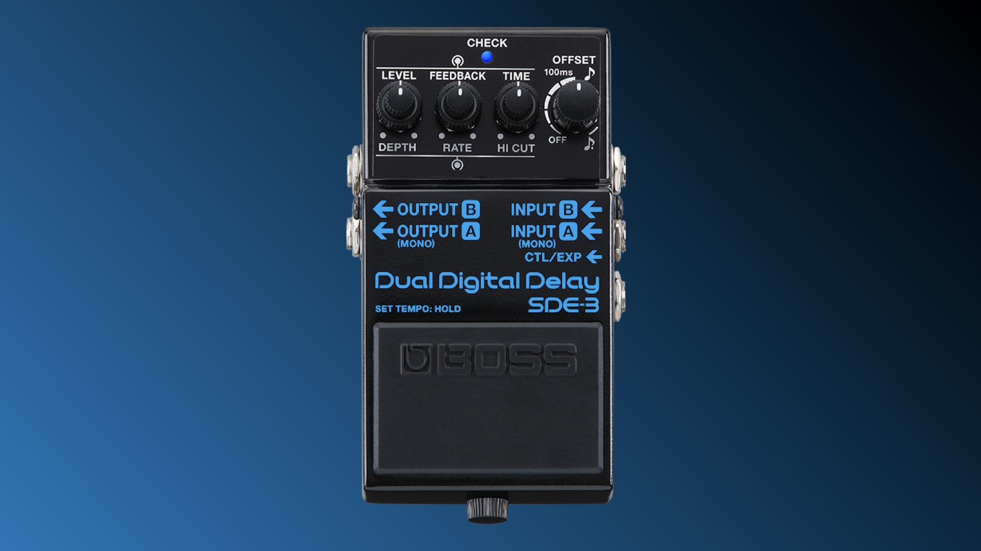 Boss SDE-3, the vintage Roland SDE-3000 rack dual delay in a new