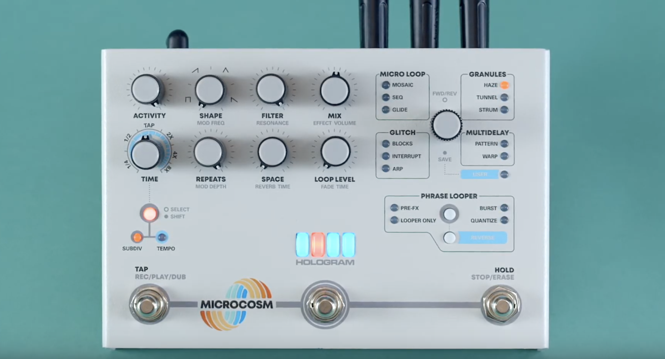 Microcosm, New Super Creative Granular & Looper Pedal From Hologram