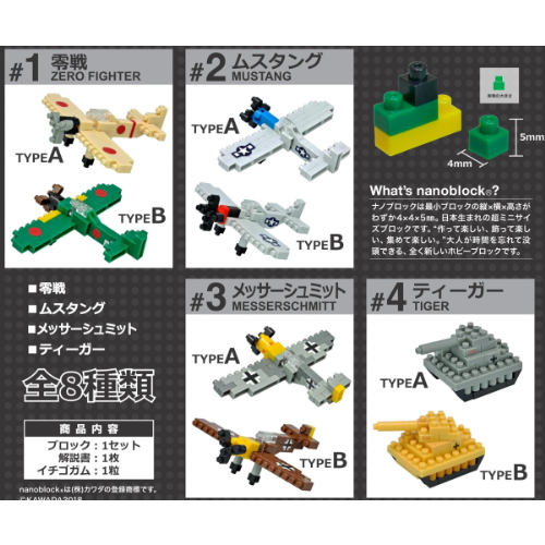 食玩王国オフィシャルウェブサイト ナノブロック ミリ nanoblock-mili